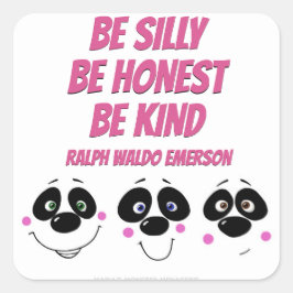 Panda gezichten, sticker