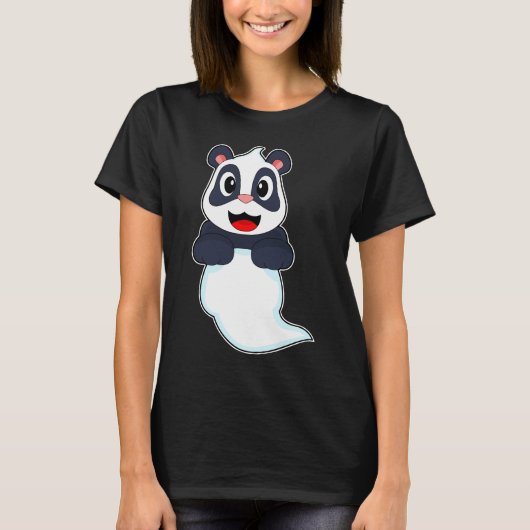 Panda Ghost Halloween T-shirt (Voorkant)