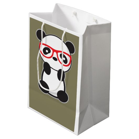 Panda Gift Bag Medium Cadeauzakje (Achterkant Gekanteld)