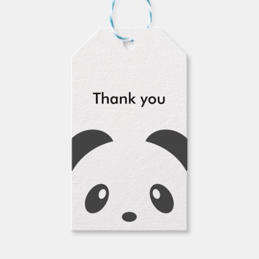 Panda Gift Labels Cadeaulabel (Voorkant)
