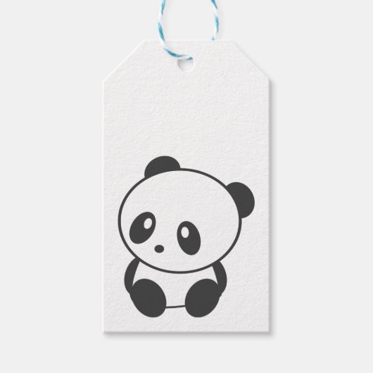 Panda Gift Labels Cadeaulabel (Voorkant)