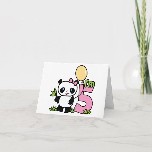 Panda Girl 5th Birthday (Voorkant)
