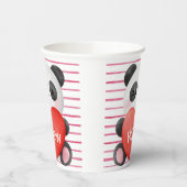 Panda Girl met Valentijn van de harten Papieren Bekers (Links)