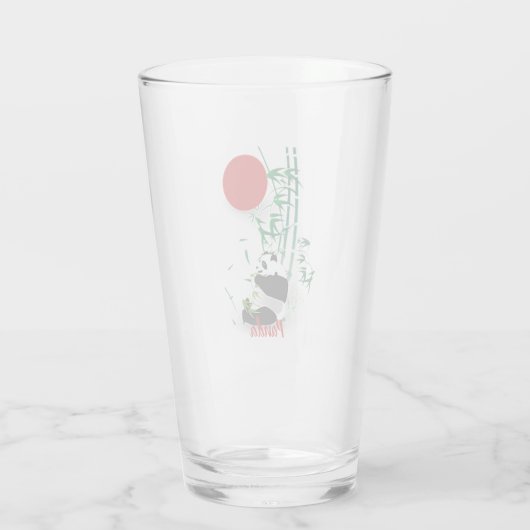 Panda   glas (Achterkant)