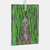 Panda - Glas Ornament (Voorkant Rechts)