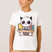 Panda glimlach voor het eten t-shirt (Voorkant)