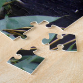 Panda glimlacht tijdens de lunch met Bamboo (puzze Legpuzzel (Zijkant)