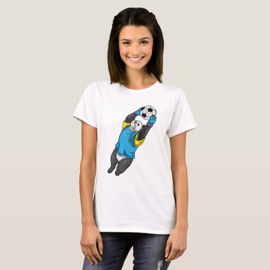Panda Goalkeeper Soccer T-shirt (Voorkant volledig)