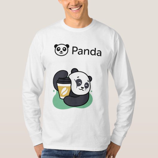 Panda grafisch ontwerp t-shirt (Voorkant)