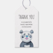 Panda. Grappig schattig dier. Baby shower bedankt Cadeaulabel (Voorkant)