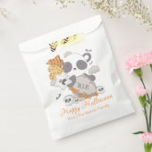 Panda Grave Rip Bats Happy Halloween Bedankzakje (Gezegeld)