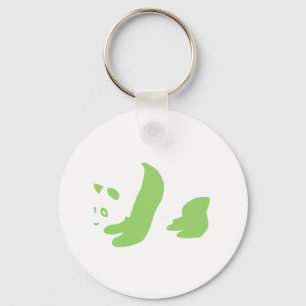Panda (groen) sleutelhanger