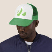 Panda (groen) trucker pet (In situ)
