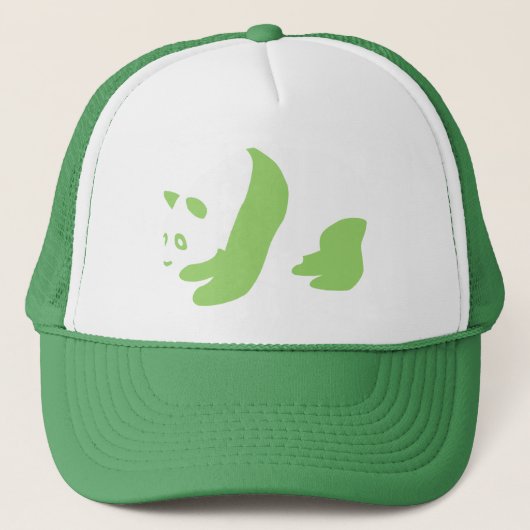 Panda (groen) trucker pet (Voorkant)