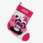 panda grote kerstsok (Voorkant (Hangend))