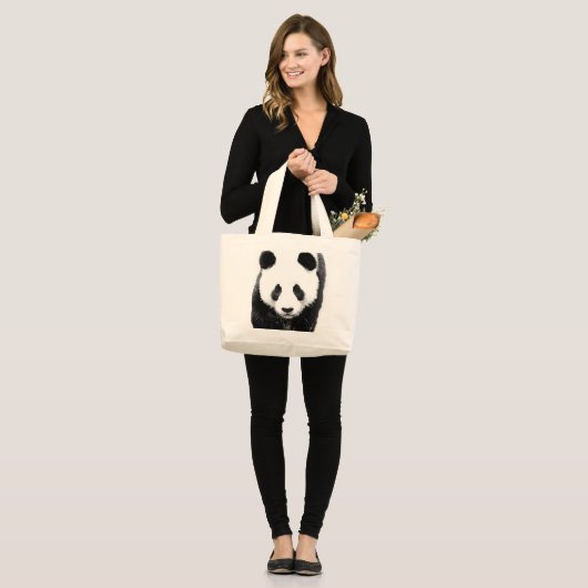 Panda Grote Tote Bag (Voorkant (model))