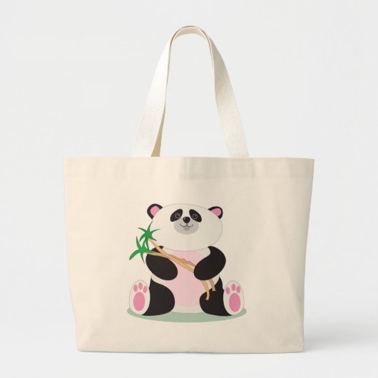 Panda Grote Tote Bag (Voorkant)