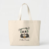 panda grote tote bag (Voorkant)