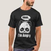 Panda Grrr Ik ben boos Panda T-shirt (Voorkant)
