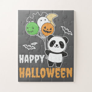 Panda Halloween ballonnen voor kinderen Schattigee Legpuzzel