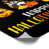 Panda Halloween Christmas Happy Hallothanksmas Pan Poster (Hoek)