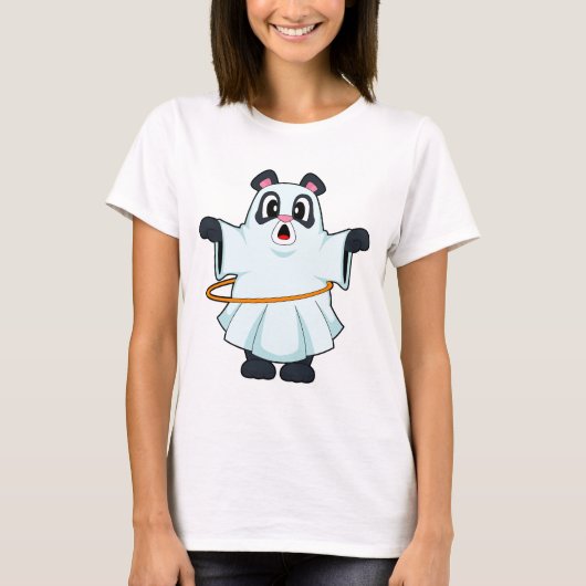 Panda Halloween Fitness T-shirt (Voorkant)