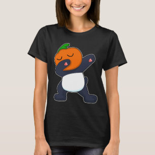 Panda Halloween Pompoen Hip Hop T-shirt