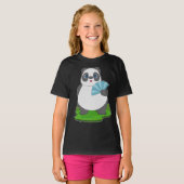 Panda Hand waaier T-shirt (Voorkant volledig)