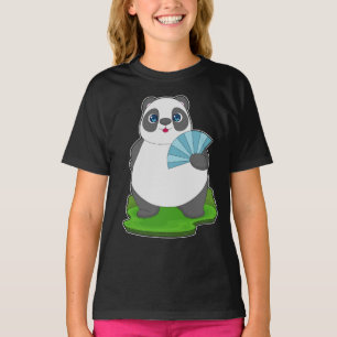 Panda Hand waaier T-shirt
