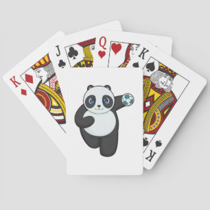 Panda Handball-speler Handball Pokerkaarten