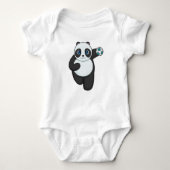 Panda Handball-speler Handball Romper (Voorkant)