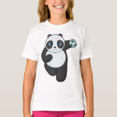 Panda Handball-speler Handball T-shirt (Voorkant)