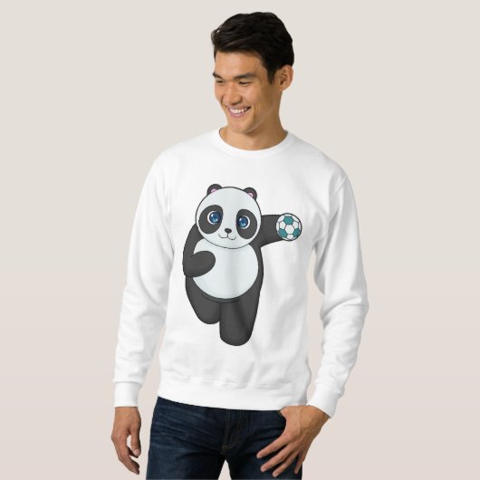 Panda Handball-speler Handball Trui (Voorkant volledig)
