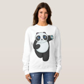 Panda Handball-speler Handball Trui (Voorkant volledig)