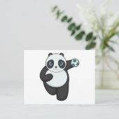 Panda handbalspeler Handbal Briefkaart (Staand voorkant)