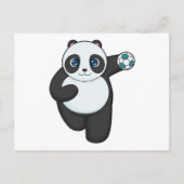 Panda handbalspeler Handbal Briefkaart (Voorkant)