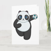 Panda handbalspeler Handbal Kaart (Voorkant)