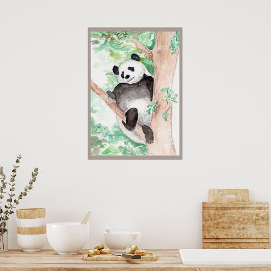 Panda, Hangend Poster (Keuken)