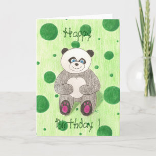Panda Happy Birthday! Kaart