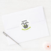 Panda Happy Halloween Cauldron Bat Classic Round S Ronde Sticker (Envelop)