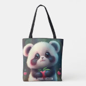 Panda Hart (2 gezichten): Tote Bag (Achterkant)