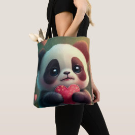 Panda Hart (2 gezichten): Tote Bag