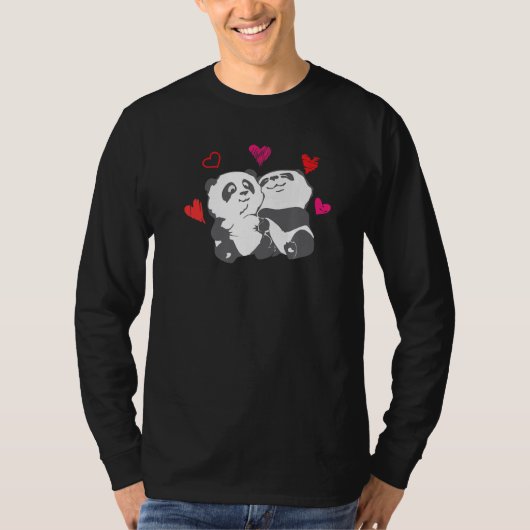 Panda Hart Dierentuin Dier Beer Dier T-shirt (Voorkant)