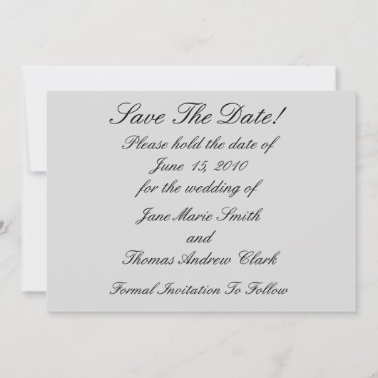 Panda hart slaat de datum op save the date (Achterkant)