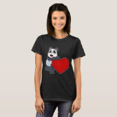 Panda Hart T-shirt (Voorkant volledig)