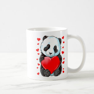 Panda Hart Valentijnsdag Meisjes Kinderen Vrouwen Koffiemok