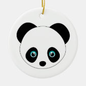 Panda Head Keramisch Ornament (Voorkant)
