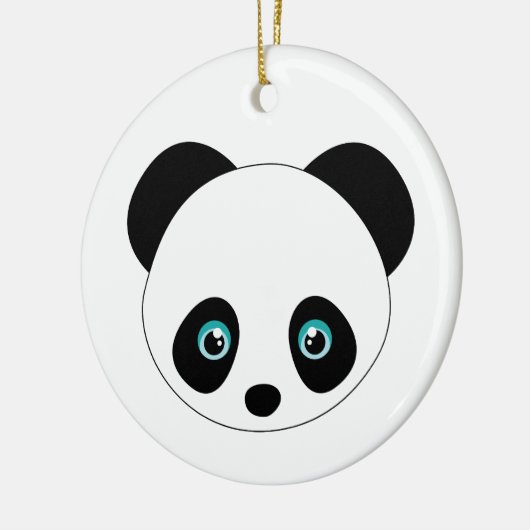 Panda Head Keramisch Ornament (Links)