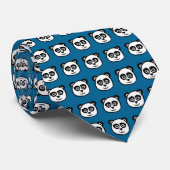 Panda Head Pattern Stropdas (Opgerold)