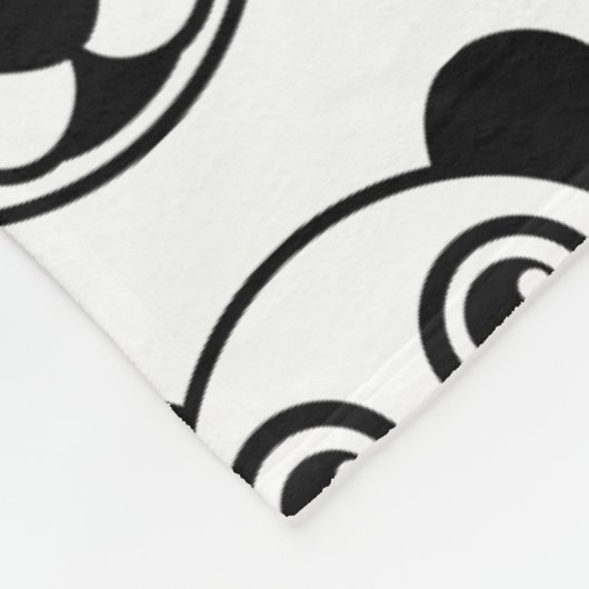 Panda Head TD Fleece Deken (Hoek)